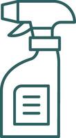 Cleaning Spray Line Gradient Round Corner Icon vector