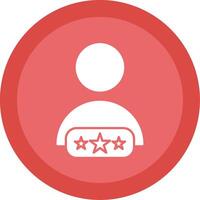 Customer Review Glyph Multi Circle Icon vector