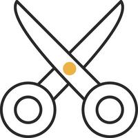 Scissors Skined Filled Icon vector