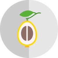 Loquat Flat Scale Icon vector