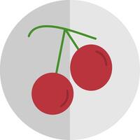 Bing Cherry Flat Scale Icon vector