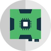 Motherboard Flat Scale Icon vector