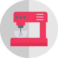 Electric Mixer Flat Scale Icon vector