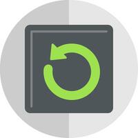 Undo Flat Scale Icon vector