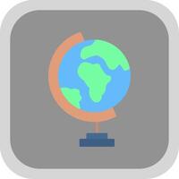 Geography Flat Round Corner Icon vector