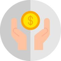 Charity Flat Scale Icon vector