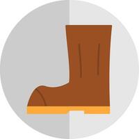 bota plano escala icono vector