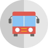 Bus Flat Scale Icon vector