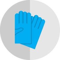 Hand Gloves Flat Scale Icon vector