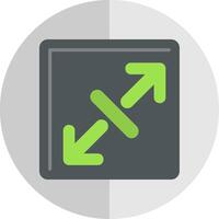 Expand Flat Scale Icon vector