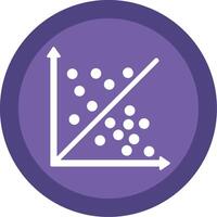 Scatter Graph Glyph Multi Circle Icon vector