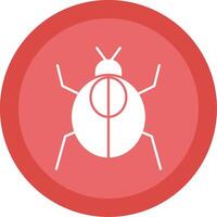 Cockroach Glyph Multi Circle Icon vector