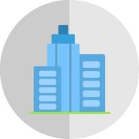 Office Building Flat Scale Icon vector