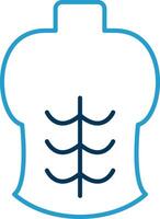 Abs Line Blue Two Color Icon vector