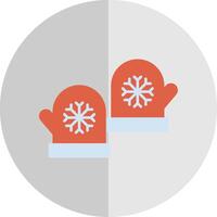 Mitten Flat Scale Icon vector