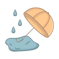 Illustration of rain vector