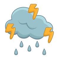 Illustration of rain vector