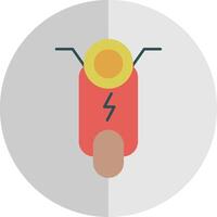 Scooter Flat Scale Icon vector