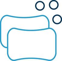 Soap Line Blue Two Color Icon vector