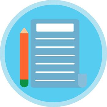 Write Flat Multi Circle Icon vector