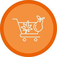 Cart Line Multi Circle Icon vector