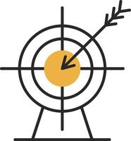 Archery Skined Filled Icon vector