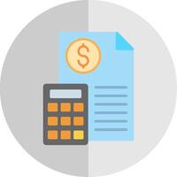 Budget Flat Scale Icon vector
