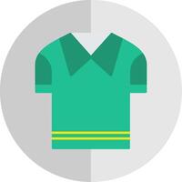 Casual Shirt Flat Scale Icon vector