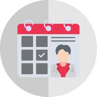 Doctor Visit Day Flat Scale Icon vector