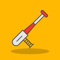 Baton Filled Shadow Icon vector