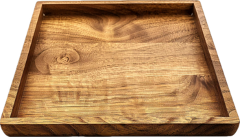 Handcrafted Wooden Square Bowl png