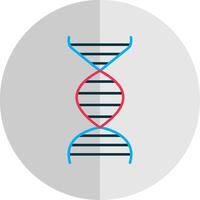 Dna Flat Scale Icon vector