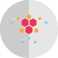Molecule Flat Scale Icon vector