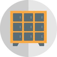 Locker Flat Scale Icon vector