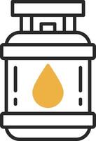 Propane Skined Filled Icon vector