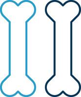 Bones Line Blue Two Color Icon vector