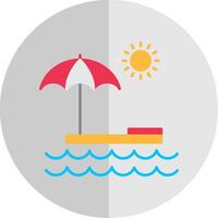 Summer Flat Scale Icon vector