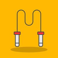 Skipping Rope Filled Shadow Icon vector