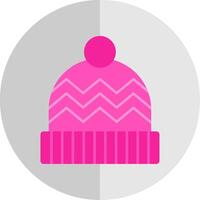 Knit Hat Flat Scale Icon vector