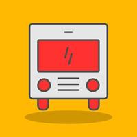 Coach Filled Shadow Icon vector