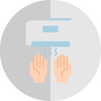 Hand Dryer Flat Scale Icon vector