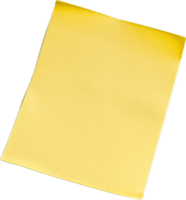 Blank Yellow Sticky Note with Curled Corner png