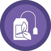 Teabag Glyph Multi Circle Icon vector