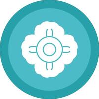 Mallow Glyph Multi Circle Icon vector