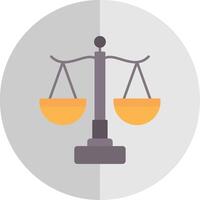 Law Flat Scale Icon vector