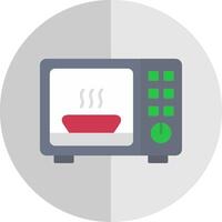 Microwave Flat Scale Icon vector