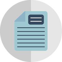 Nota plano escala icono vector