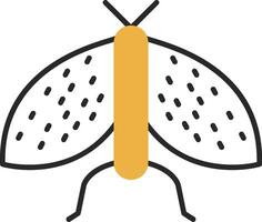 Insects Skined Filled Icon vector