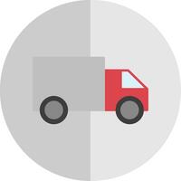 Cargo Van Flat Scale Icon vector