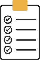 To Do List Skined Filled Icon vector